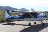 N7742E @ SZP - 1959 Cessna 150, Continental O-200 100 Hp, on River Ramp - by Doug Robertson