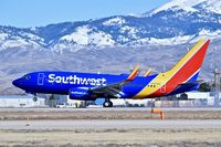 N566WN @ KBOI - Landing 28R.