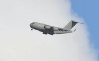 ZZ177 @ EGFH - C-17A aircraft coded 080207 of 99 Squadron RAF approaching Runway 22. - by Roger Winser