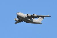 ZZ177 @ EGFH - C-17A aircraft of 99 Squadron RAF coded 080207 approaching Runway 22. - by Roger Winser