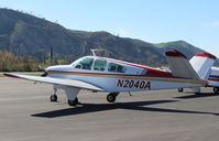 N2040A @ SZP - 1969 Beech V35A BONANZA, Continental IO-520 285 Hp, on Transient Ramp - by Doug Robertson