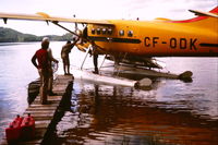 C-FODK - At Sandspit Lake, northern Ontario in 1975, re-supplying an Ontario Geological Survey field crew. - by Paul Chamois