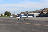 N8667H @ SZP - 1947 North American NAVION. Continental IO-520 285 Hp upgrade, taxi to Rwy 22 - by Doug Robertson