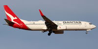 VH-VZI @ YMML - On short final for runway 16 at Melbourne, Victoria, Australia. Now painted in the Qantas 2016 Silveroo scheme with Wifi fitted.