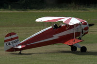 OE-AKF @ EDST - Bücker Bü 133C Jungmeister at Hahnweide airfield, Germany. OTT 2019