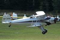 OE-APS @ EDST - T-131PA Jungmann landing at Hahnweide airfield, Germany. OTT 2019