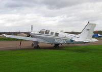 N536EU @ EGTR - Parked at Elstree badged 'EMC Aviation Consulting' was previously N36816; built by Raytheon Aircraft Co. - by Chris Holtby
