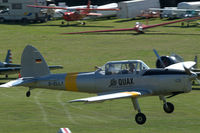 D-ELLY @ EDST - De Havilland Canada DHC-1 Chipmunk Mk.22 landing at Hahnweide airfield, Germany. OTT 2019. Part of the Quax-Flieger collection