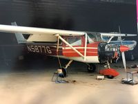 N5877G @ IS56 - Annual before sale  06/16/1985.
Timewell, IL - by John Williams