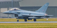 ZK437 @ EGXE - A very rainy RAF Leeming. Returning after a NATO exercise sortie.