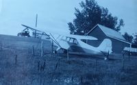 N82234 - Picture of Champ N82234 in December of 1951 at our farm outside of Bowbells ND. It was my grandfathers first airplane. - by Dwaine Melby