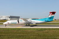 LX-LQC @ LMML - De Havilland  DHC-8 LX-LQC Luxair - by Raymond Zammit