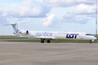 ES-ACK @ EGSH - Arriving at Norwich from Ljubljana, Slovenia. - by keithnewsome