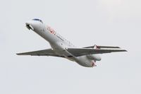 F-GRGG @ LFBD - Embraer EMB-145EU, Take off rwy 23, Bordeaux Mérignac airport (LFBD-BOD) - by Yves-Q
