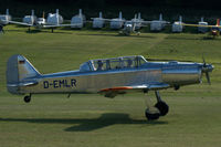 D-EMLR @ EDST - Pilatus P2-05 landing at Hahnweide airfield, Germany. OTT 2019 - by Van Propeller