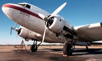 N843DD @ KPFN - A January 1988 photo by Javier Bobadilla at Panama City Airport of a 1945 Douglas VC-47D Skytrain (N843DD, cn 32286) used by the State of Florida to spray pesticides. - by Javier Bobadilla