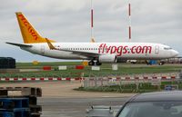 TC-IZE @ EGSH - Elif parked on the Eastern Apron shortly after arrival from Bacau (BCM), for respray by Air Livery.