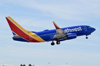 N227WN @ KBOI - Climb out from 28R.