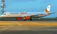 VP-CCG @ EGSH - Departing Stand 6 to Larnaca (LCA) following respray by Air Livery. - by Michael Pearce