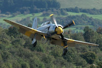 G-INVN @ EDST - Hawker Sea Fury T.Mk.20 approaching to land at Hahnweide airfield, Germany. OTT 2019