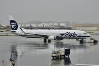 N474AS @ KSFO - Rainy morning SFO 2020. - by Clayton Eddy