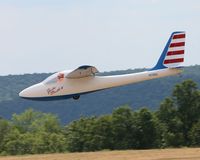 N7003 @ 4NY8 - Laister LP-49 sailplane N7003 Serial #12
International Vintage Sailplane Meet 2016 Harris Hill, Elmira NY
Yankee Doodle III tribut scheme by Mike Machat, based on  Laister's LIT IV gull wing sailplane Yankee Doodle 1939 Paris - by Peter Selinger