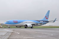 TC-IZE @ EGSH - Removed from spray shop with TUI colour scheme. - by keithnewsome
