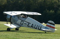D-EAUU @ EDST - Bü 133C Jungmeister taxiing at Hahnweide airfield, Germany. OTT 2019