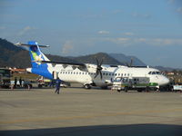 RDPL-34173 @ VLLB - Lao Airlines ATR 72-212A, RDLP34173 at Luang Prabang airport, preparing to depart with the 1330 flight LLL265 to Vientiane on 29 January 2016. - by Nicholas Barber