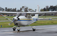 N3873R @ KRHV - Locally-based 1966 Cessna 172H taxing out for departure at Reid Hillview Airport, San Jose, CA. - by Chris Leipelt