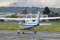 N3873R @ KRHV - Locally-based 1966 Cessna 172H taxing out for departure at Reid Hillview Airport, San Jose, CA. - by Chris Leipelt