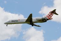 EI-EXB @ LFBD - Boeing 717-2BL, On final rwy 23, Bordeaux-Mérignac airport (LFBD-BOD) - by Yves-Q