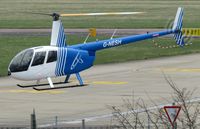 G-NESH @ EGSH - Departing SaxonAir after a short visit. Now without National Grid  titles.