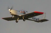 G-SDFM @ EGSH - Climbing from a missed approach of RWY 27, on a visit from Priory Farm (X3PF).