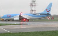 TC-IZE @ EGSH - Ready to depart Stand 7 to Istanbul (SAW) following respray by Air Livery. Will be G-TUKB.