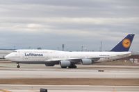 D-ABYK @ KORD - Boeing 747-830 - by Mark Pasqualino