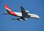 VH-OQA @ EGLL - Airbus A380-842 on finals to London Heathrow. - by moxy