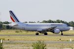 F-HBNE @ LFBD - Airbus A320-214, Take off run rwy 05, Bordeaux Mérignac airport (LFBD-BOD) - by Yves-Q