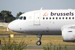 OO-SSG @ LFBD - Airbus A319-112, Holding point rwy 05, Bordeaux Mérignac airport (LFBD-BOD) - by Yves-Q