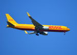 G-DHLE @ EGLL - Boeing 767-3JHF on finals to London Heathrow. - by moxy