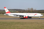 OE-LPD @ LOWW - Austrian Boeing 777, corona evacuation flight landing from Christchurch - by Andreas Ranner