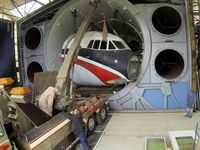 G-APEJ - This when we hung it up in the Strat Chamber you can also find a video of this and other Viscount bits at https://www.youtube.com/playlist?list=PLQrMOH5G0hbIgNbpFKCwedIELDckHim1u - by Andy Lambert