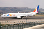SU-TMH @ LEMD - FlyEgypt Boeing 737-800 - by Thomas Ramgraber
