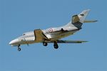 143 @ LFRJ - Dassault Falcon 10 MER, On final rwy 26, Landivisiau naval air base (LFRJ) - by Yves-Q