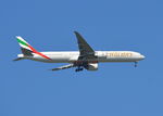 A6-EGN @ EGLL - Boeing 777-31H/ER on finals to London Heathrow. - by moxy