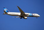 SU-GER @ EGLL - Boeing 787-9 on finals to London Heathrow. - by moxy
