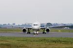 F-GPMB @ LFRB - Airbus A319-113, Push back, Brest-Bretagne airport (LFRB-BES) - by Yves-Q