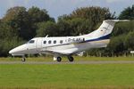 D-ILAP @ LFRB - Embraer EMB-500 Phenom 100, Take off run rwy 25L, Brest-Bretagne airport (LFRB-BES) - by Yves-Q