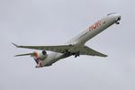 F-HMLJ @ LFRB - Canadair Regional Jet CRJ-1000, Take offl rwy 07R, Brest-Bretagne Airport (LFRB-BES) - by Yves-Q