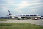 N790FT @ CVG - You can make out old titles underneath when it used to say Flying Tiger Line - by Charlie Pyles
